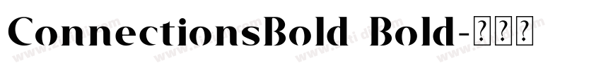 ConnectionsBold Bold字体转换